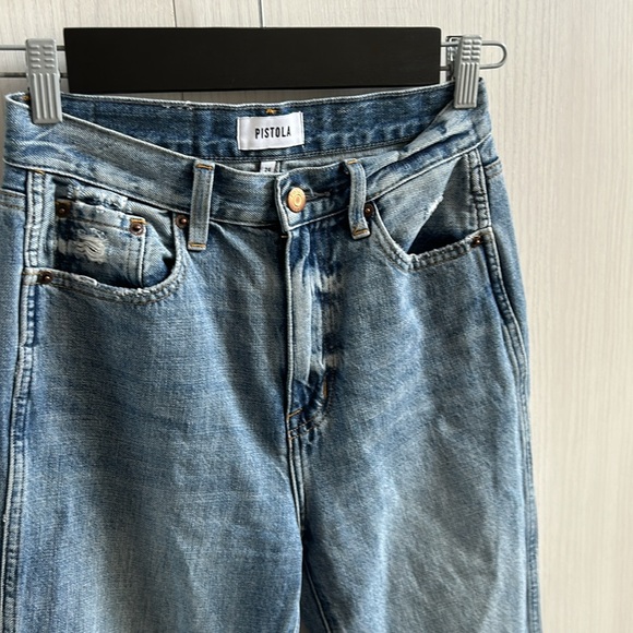 PISTOLA Cassie Super High Rise Straight Jean size 24" - Picture 4 of 15